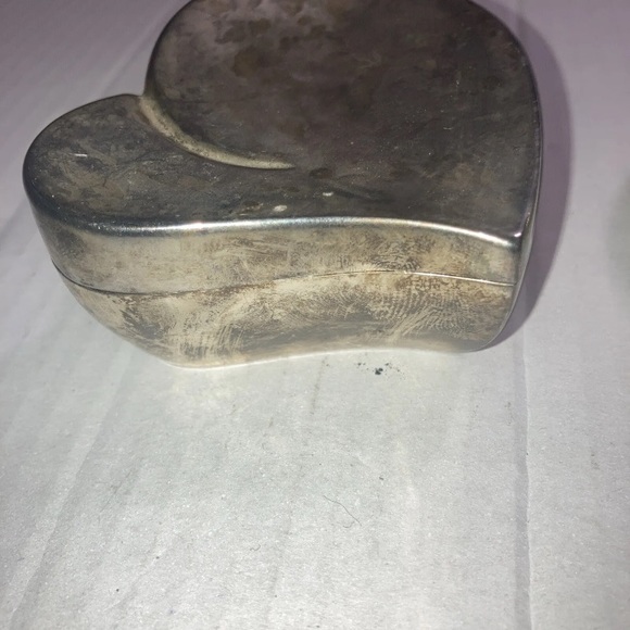 vintage silver heart jewelry box Set - Picture 8 of 9